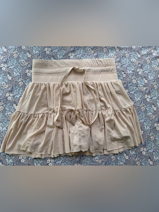 Dresses & Skirts - Light Beige Tiered Ruffle Mini Skirt